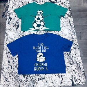 Blue Kids Shirt with Fun Graphic